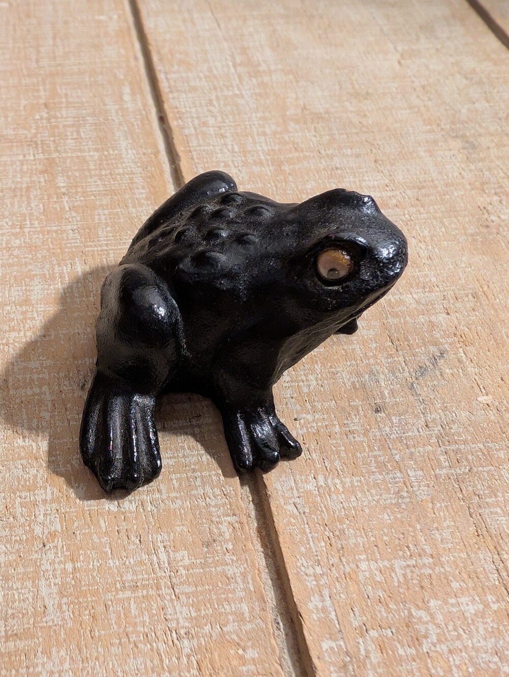 Vintage MCM Frog Sculpted From Coal